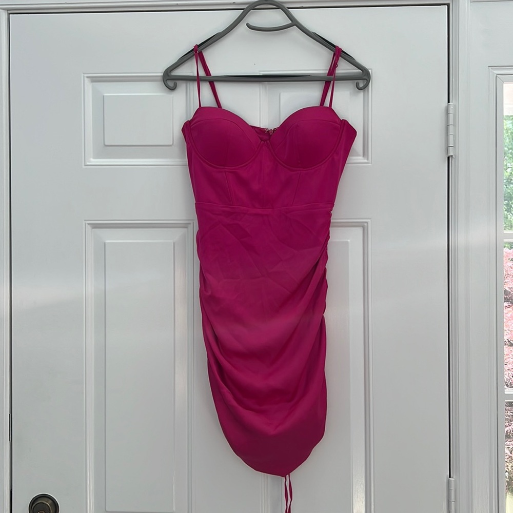 Oh Polly bright pink dress